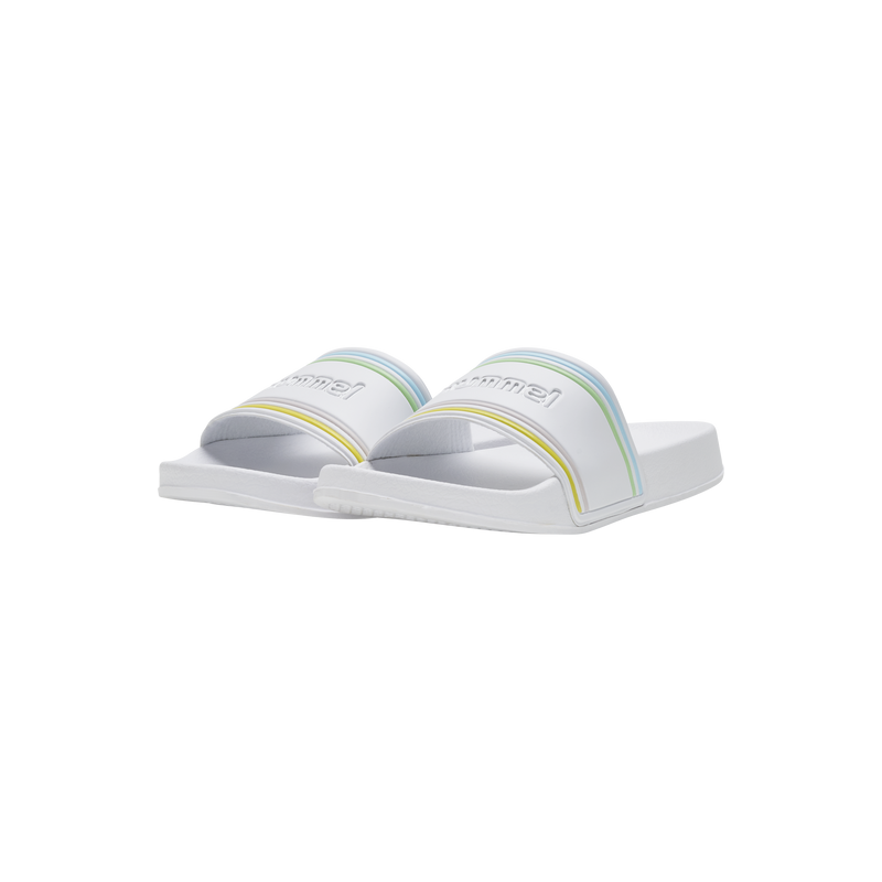 Claquette Pool Slide Retro - Blanc/Jaune Tongs et claquettes 214760-9639