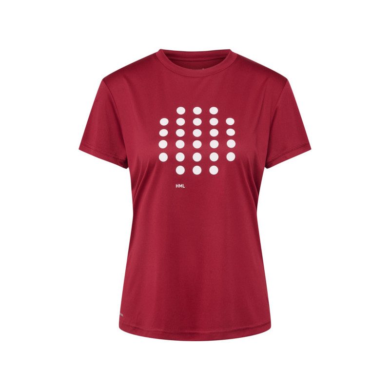 T-SHIRT Hmlcourt T-shirt S/s Woman - Rouge Tee-shirts et tops Femme219149-4863