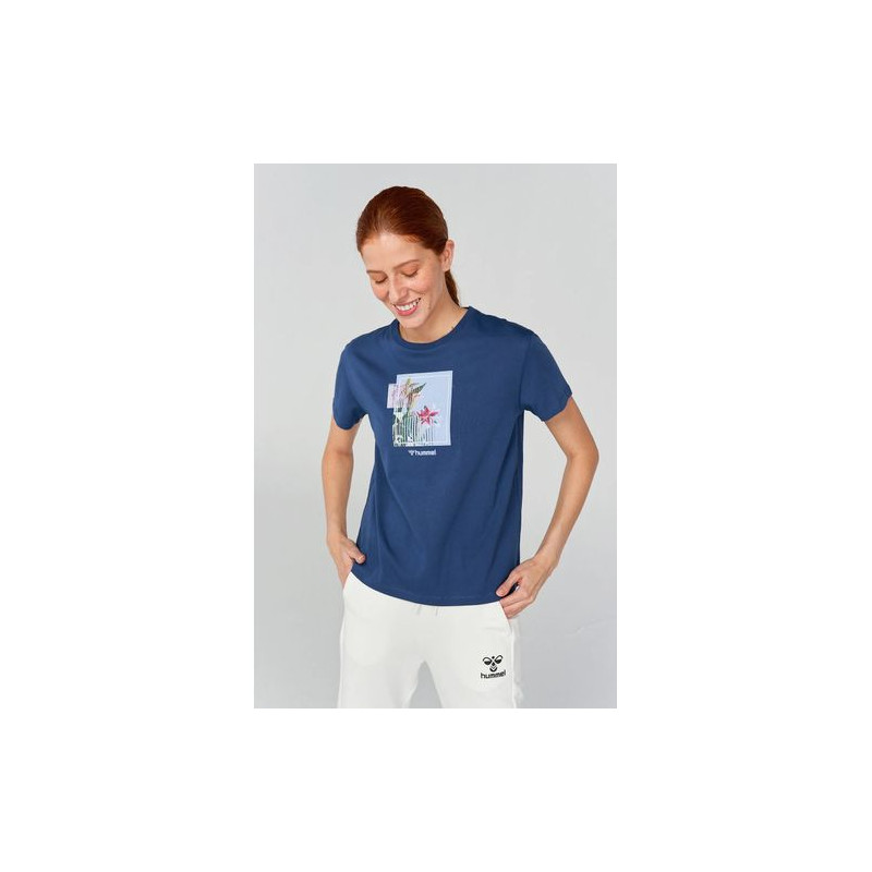 T-shirt femme Hmlnasus Bleu Marine Tee-shirts et tops Femme911671-2223