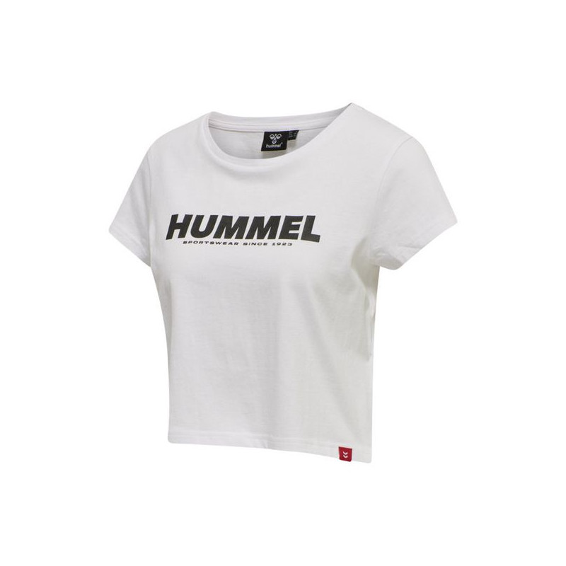 T-shirt court hmlLEGACY WOMAN CROPPED T-SHIRT - Blanc Tee-shirts et tops Femme212560-9124