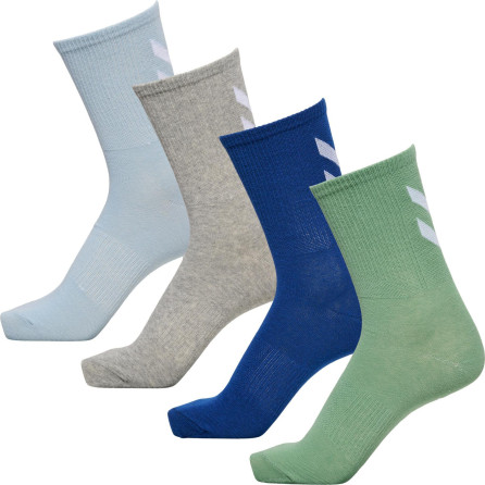 Chaussette Hmlchevron Col 4-pck Socks Mix Mix Green Spruce/celestialblue Chaussettes219869-6791