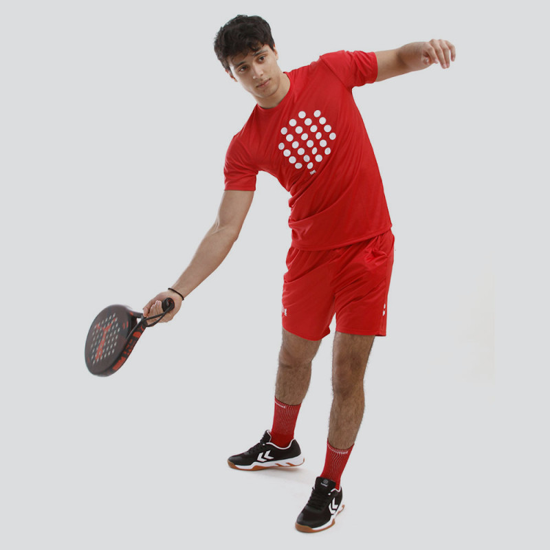 Tenue d'entraînement Padel Hml Court - Rouge Tenue d'entrainement T219149PK-3062