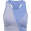 Top de sport femme Mt Unite Seamless - Bleu Textiles214293-7117