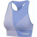 Top de sport femme Mt Unite Seamless - Bleu Textiles214293-7117