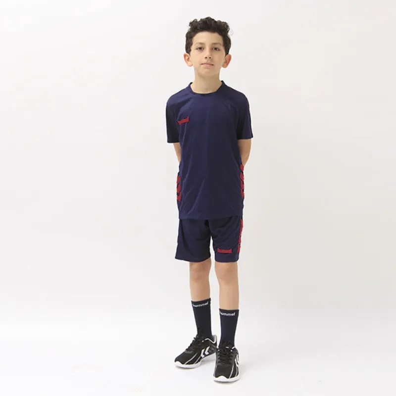 Tenue d'entrainement enfant promo - Bleu/Rouge TextilesT96100 JR-1008