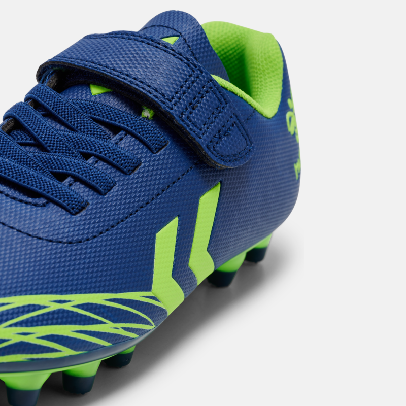 Chaussures de foot enfant Top Star F.G. Jr Bleu/Vert Football216568-7017