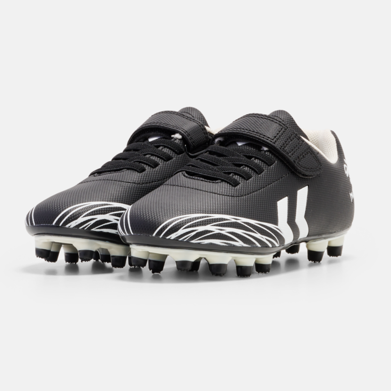 Chaussures de foot enfant Top Star F.G. Jr Noir/Blanc Football216568-2114