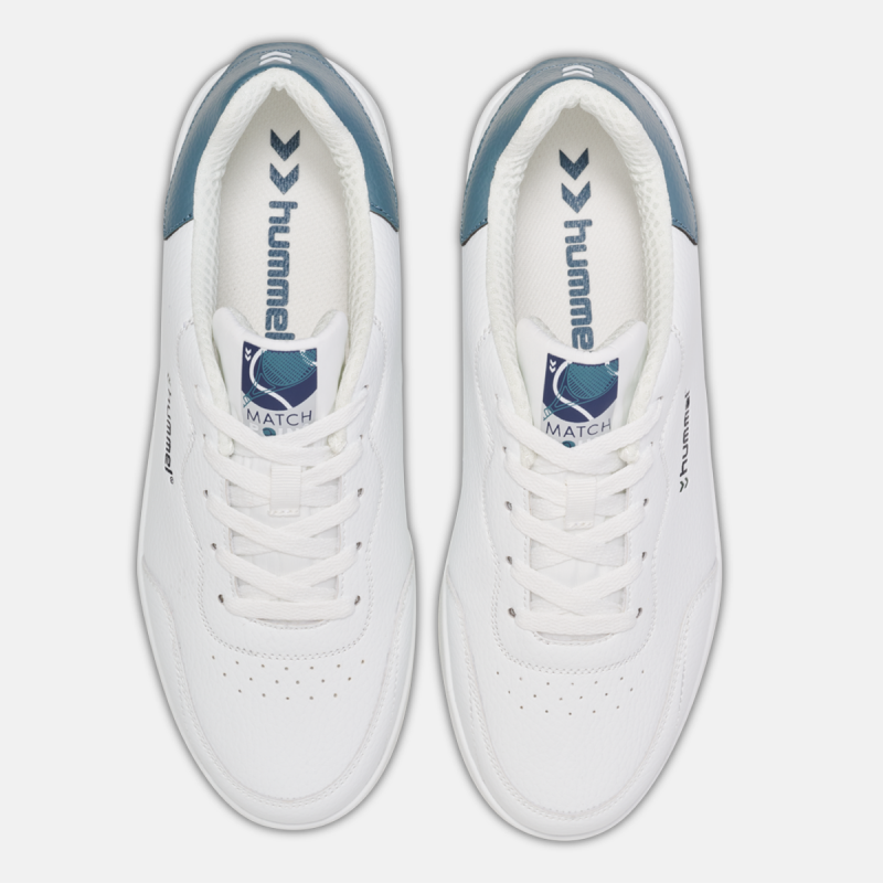 Chaussures Unisexe Match Point Blanc Bleu Lifestyle Hummel Tun