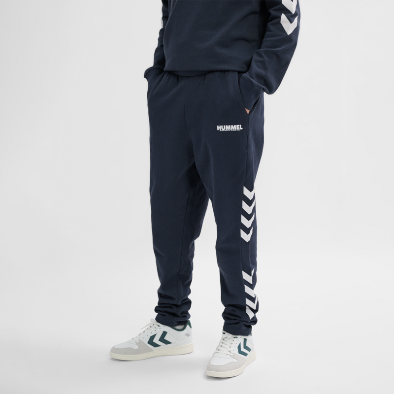 Pantalon Homme Hmllegacy Tapered - Bleu/Blanc Textiles212567-7429
