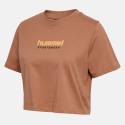 T-shirt Femme Hmllgc Malu Cropped - Marron Tee-shirts et tops Femme223945-8143