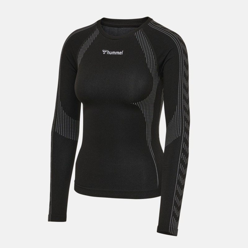 T-shirt Femme Shaping Seamless L/s - Noir Textiles216775-2001