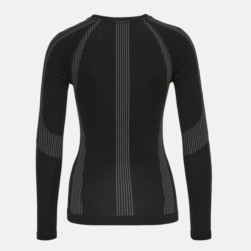 T-shirt Femme Shaping Seamless L/s - Noir Textiles216775-2001