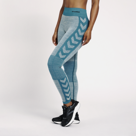 Legging femme Clea Seamless Mid - Bleu Textiles210511-7077