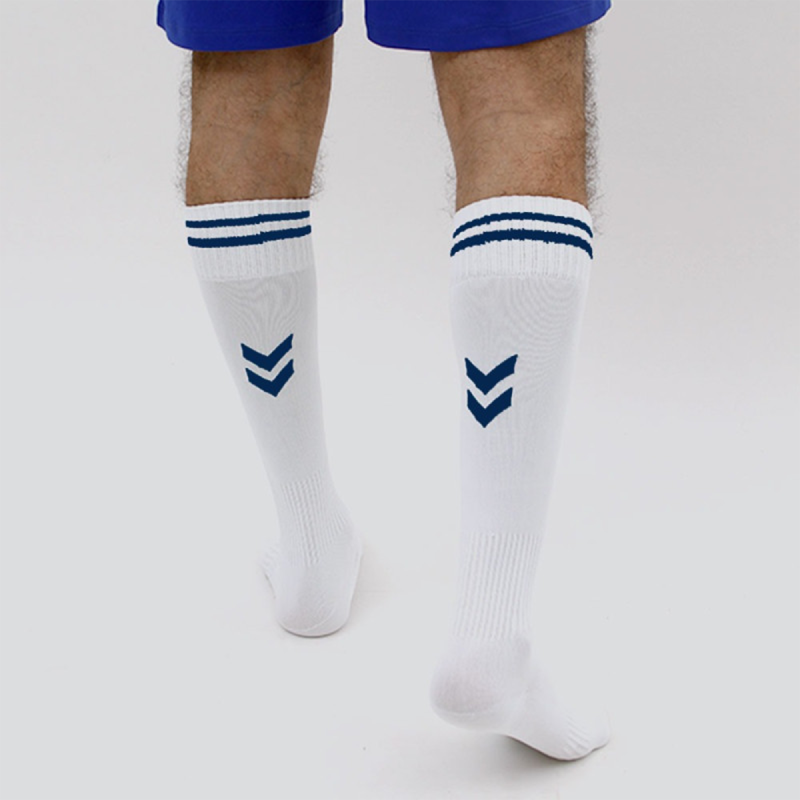 Chaussette foot Homme Element Blanc Bleu Chaussettes Hummel Tu
