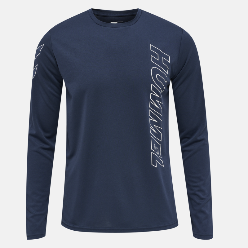 T-shirt Homme Hmlte Topaz L/s - Bleu Marine Textiles213476-7954
