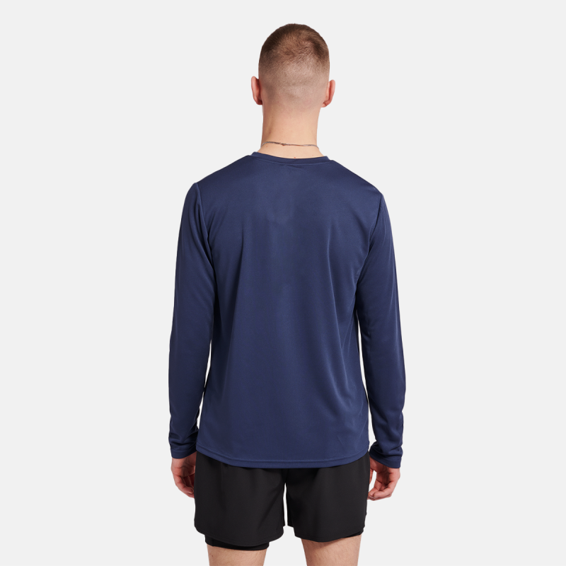 T-shirt Homme Hmlte Topaz L/s - Bleu Marine Textiles213476-7954