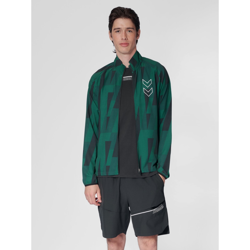 Veste Hmlcourt Aop Jacket Rain Forest - Vert/Noir Vestes226922-6614