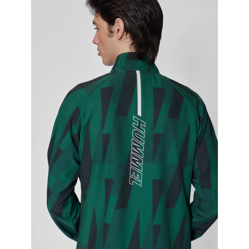 Veste Hmlcourt Aop Jacket Rain Forest - Vert/Noir Vestes226922-6614