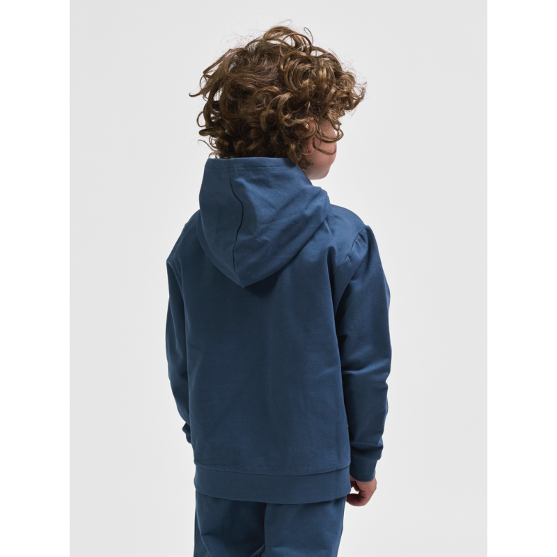 Sweatshirt à capuche enfant Hmltukas Hoodie Huckleberry - Bleu Sweatshirts 226351-7050