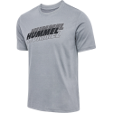 T-shirt homme Hmlgraphic Triple Logo Cot Tee - Gris Textiles226213-2006