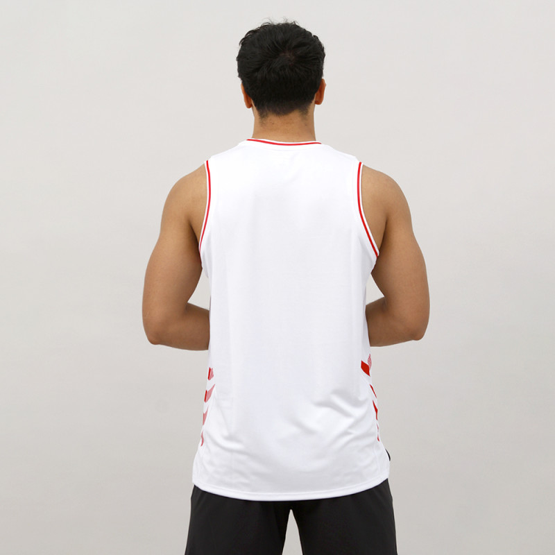 Maillot Officiel Équipe Nationale de Basket - Blanc Tee-shirts HommeT0165-9003