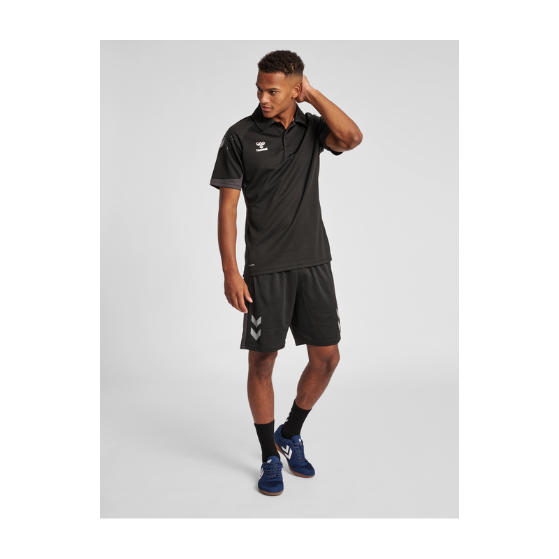 Polo Hmllead Functional Polo Noir Polos Homme207417-2001