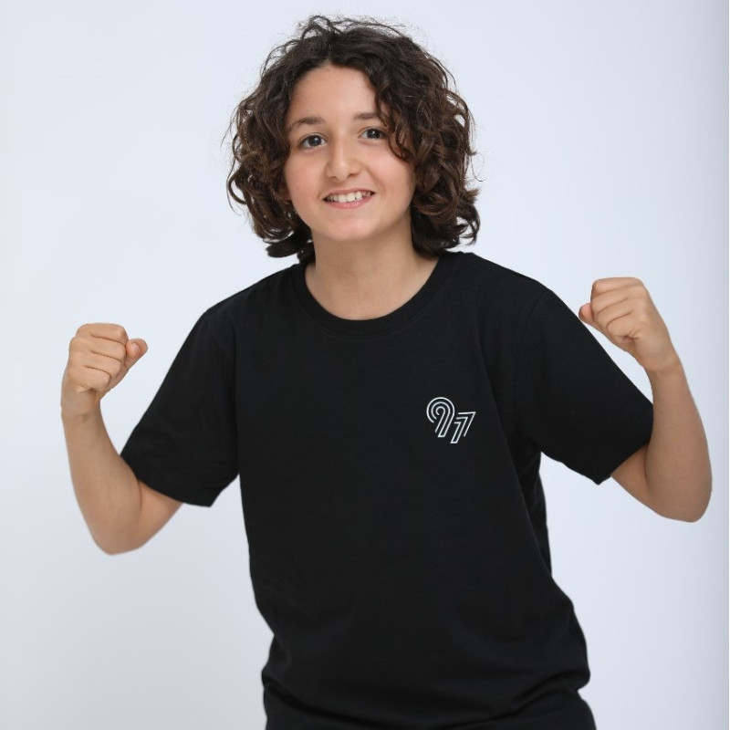 T Shirt Hammadi Agrebi Kids CSS - Noir Textiles CSST280600 JR-2001