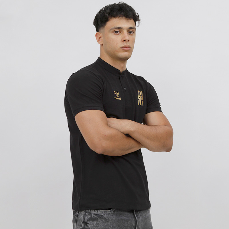 Polo Col Chinois Css - Noir Textiles CSST214890 CSS-2011