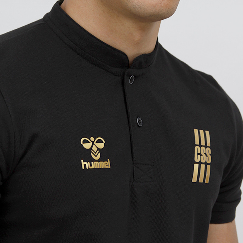 Polo Col Chinois Css - Noir Textiles CSST214890 CSS-2011