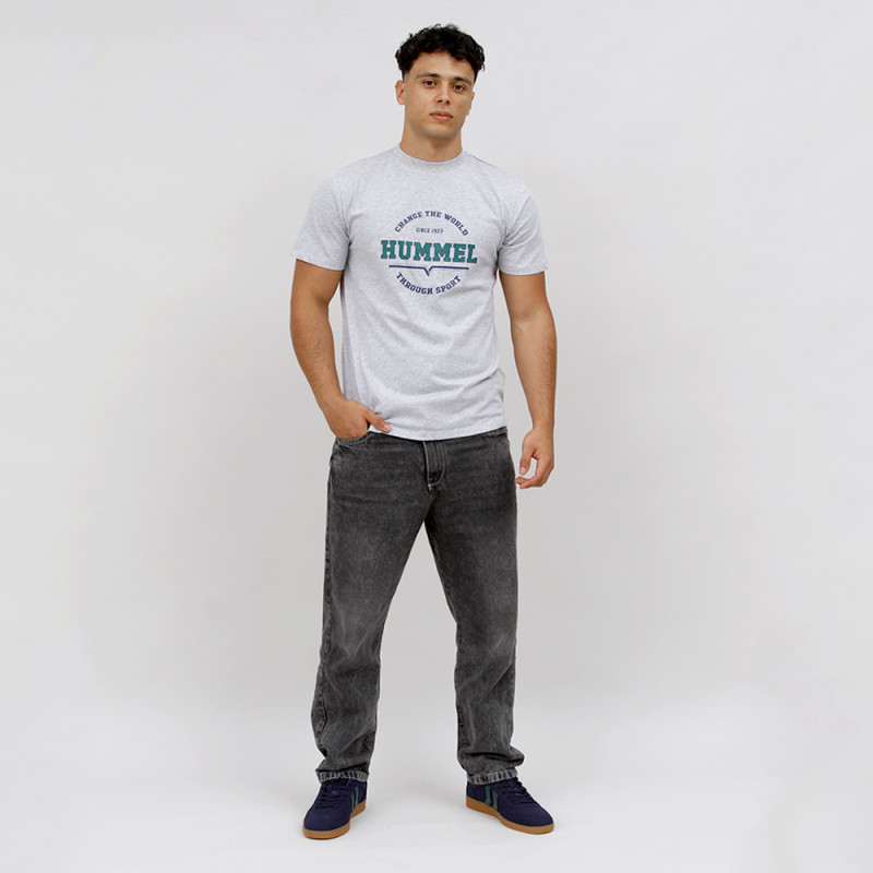 Tshirt Hml Asher Tee - Gris Tee-shirts HommeT219950-2006
