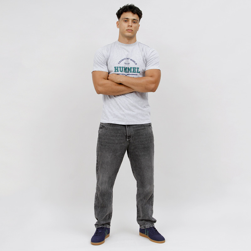 Tshirt Hml Asher Tee - Gris Tee-shirts HommeT219950-2006