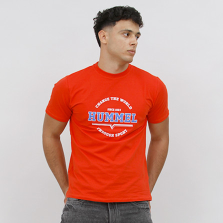 T-shirt Hml Asher Tee - Rouge Tee-shirts HommeT219950-3062