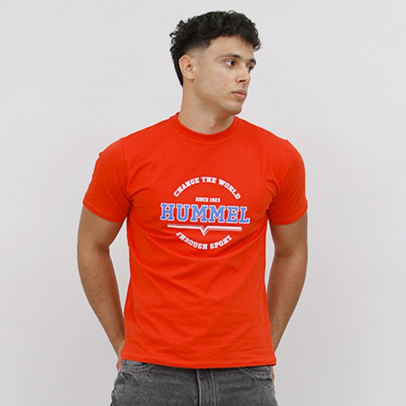 T-shirt Hml Asher Tee - Rouge Tee-shirts HommeT219950-3062