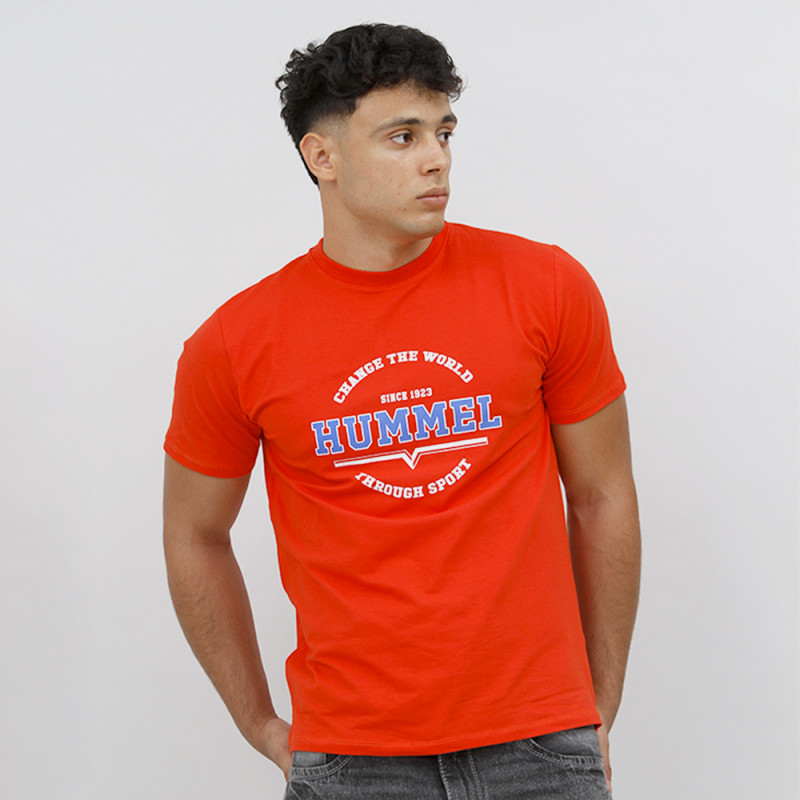 T-shirt Hml Asher Tee - Rouge Tee-shirts HommeT219950-3062