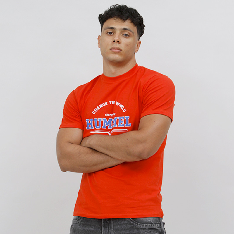 T-shirt Hml Asher Tee - Rouge Tee-shirts HommeT219950-3062