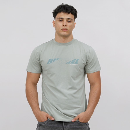 T-shirt Hml Bold Logo Tee - Vert/Gris Tee-shirts HommeT228478-6235