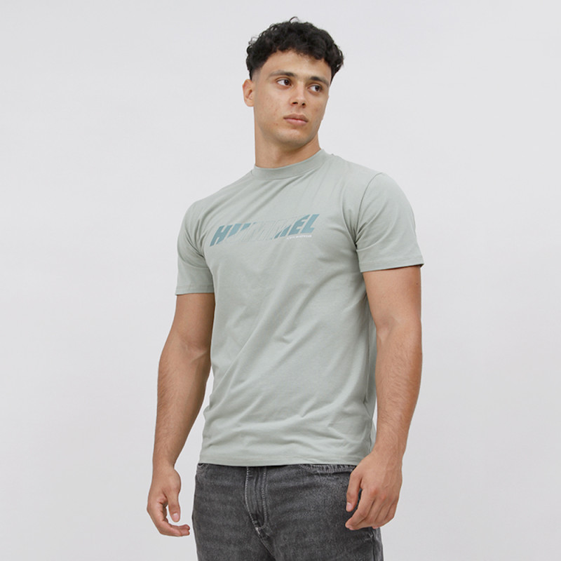 T-shirt Hml Bold Logo Tee - Vert/Gris Tee-shirts HommeT228478-6235