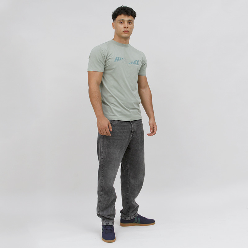 T-shirt Hml Bold Logo Tee - Vert/Gris Tee-shirts HommeT228478-6235