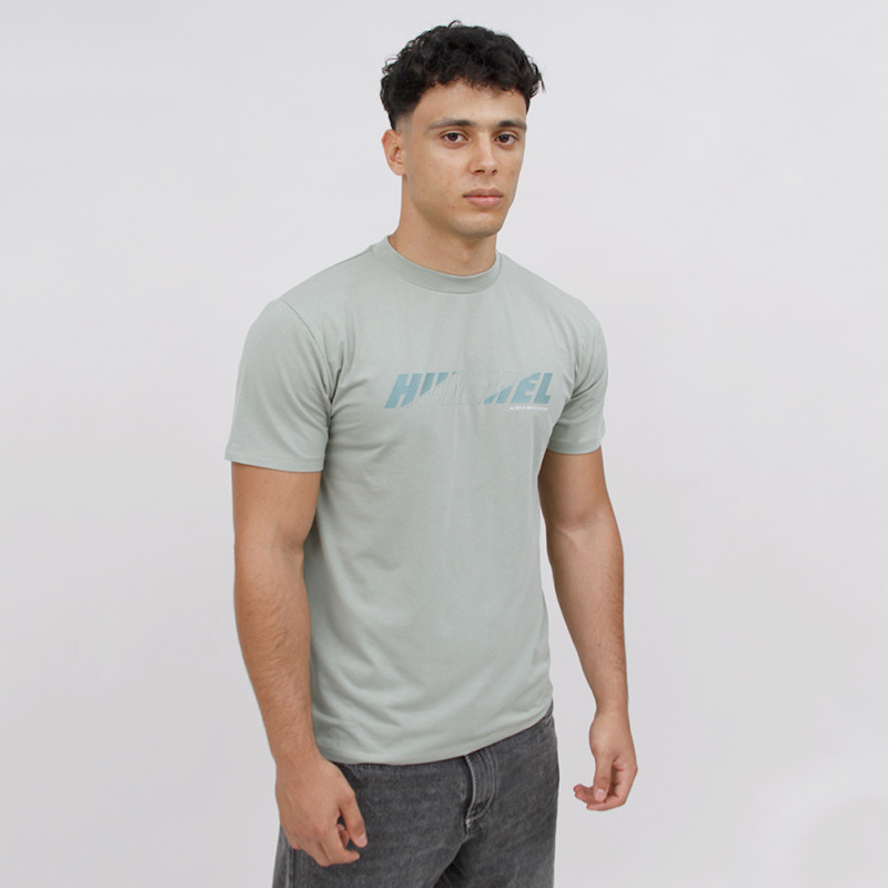 T-shirt Hml Bold Logo Tee - Vert/Gris Tee-shirts HommeT228478-6235