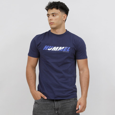 T-shirt Hml Bold Logo Tee - Bleu Tee-shirts HommeT228478-7026