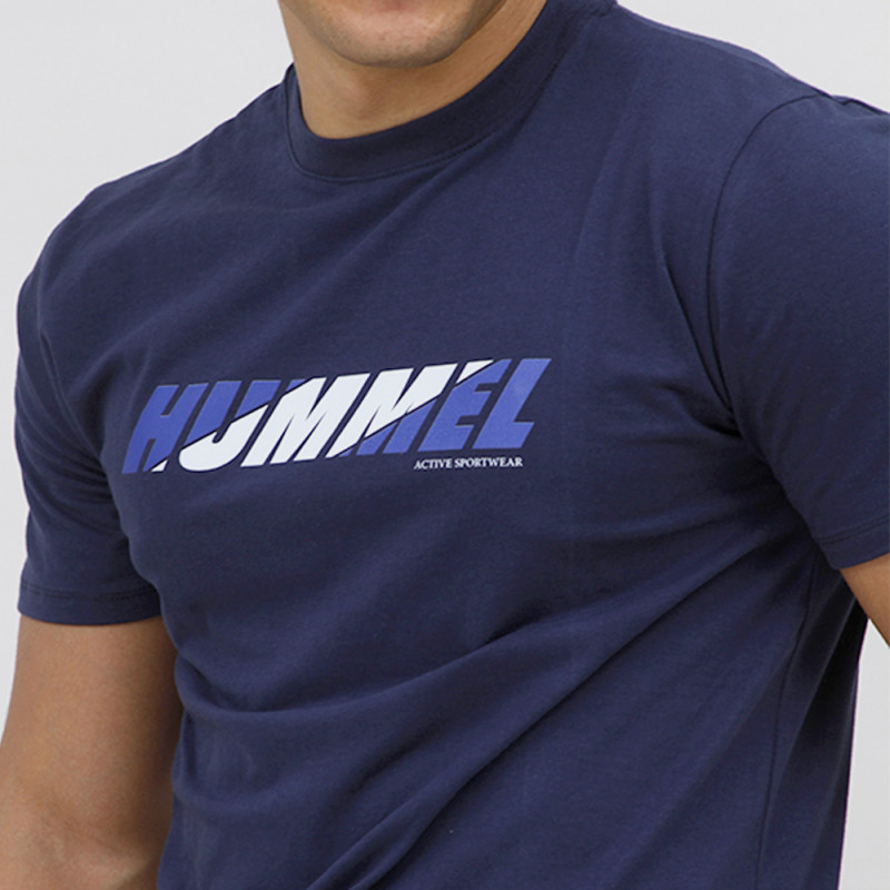 T-shirt Hml Bold Logo Tee - Bleu Tee-shirts HommeT228478-7026