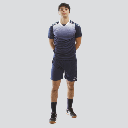 Tenue d'entrainement Hmlcore xk Ss Poly Jersey bleue marine TextilesT211459-7026