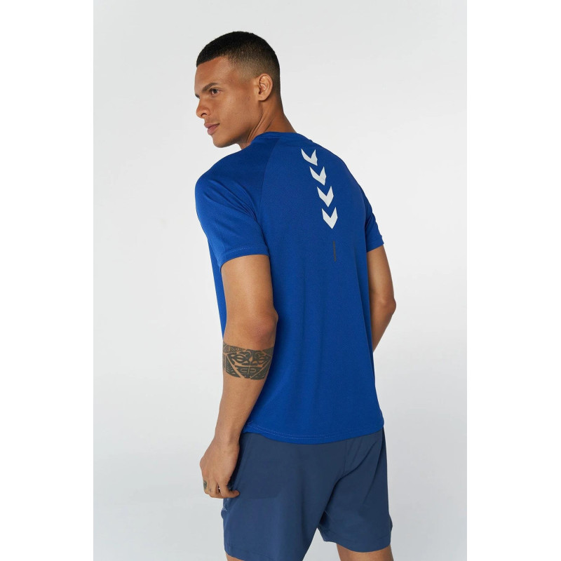 T-shirt Hml te Topaz -Bleu Tee-shirts HommeT911622-7045