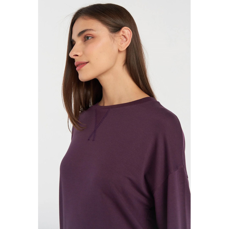 SWEAT-SHIRT JONINA-Mauve Hoodies et Sweatshirts921998-4073