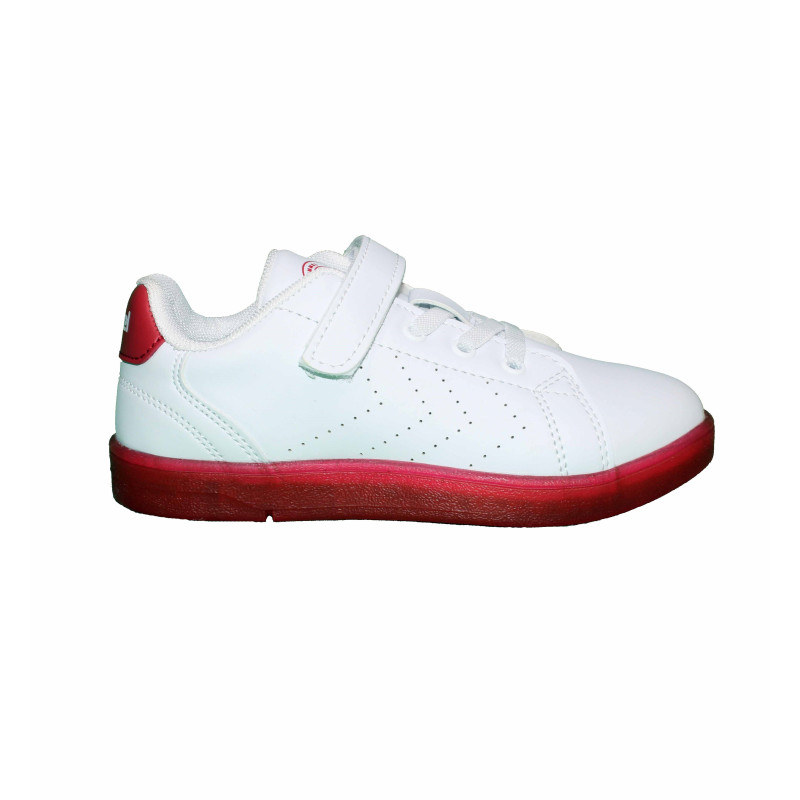 Basket enfant HMLTAEGU JR - Blanc/rouge chaussures 212701-9234