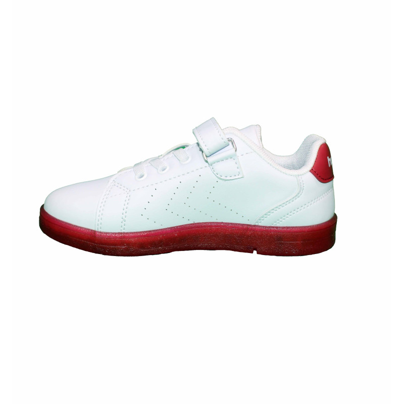 Basket enfant HMLTAEGU JR - Blanc/rouge chaussures 212701-9234