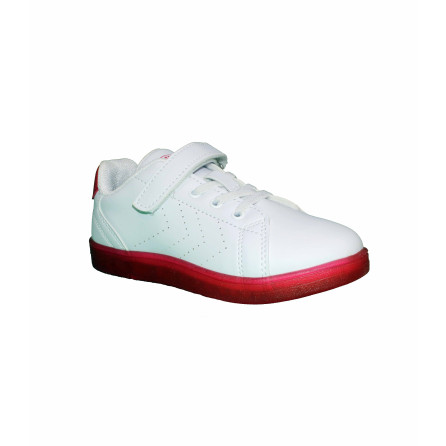 Basket enfant HMLTAEGU JR - Blanc/rouge chaussures 212701-9234