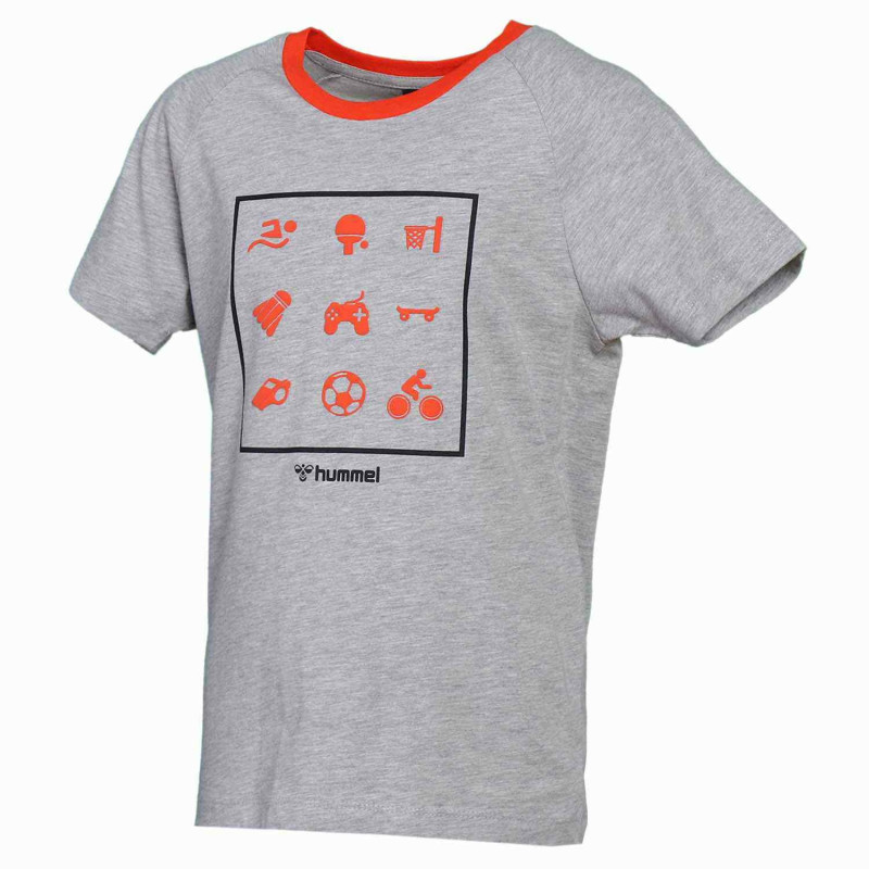 T-shirt Hml malkins enfant - Gris Tee-shirts Enfant911326-2006
