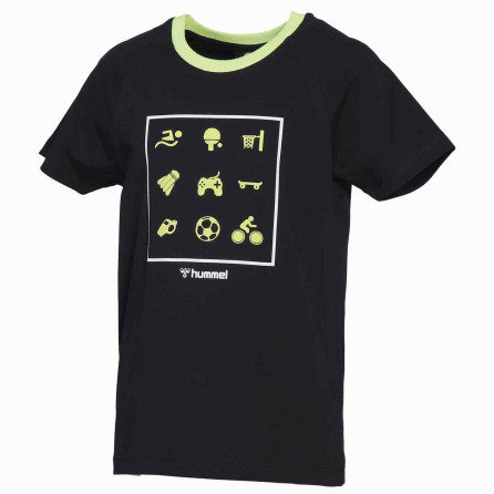 T-shirt Hml malkins enfant - Noir Tee-shirts Enfant911326-2001