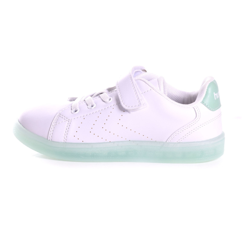 Basket enfant HMLTAEGU JR - Blanc/vert chaussures 212701-9049